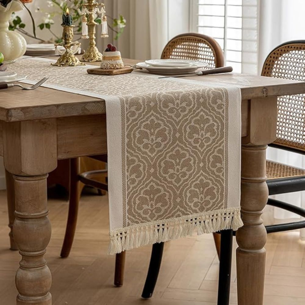 Chemin de table Damask Dune