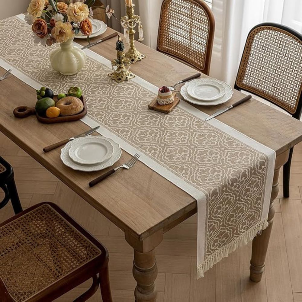 Chemin de table Damask Dune