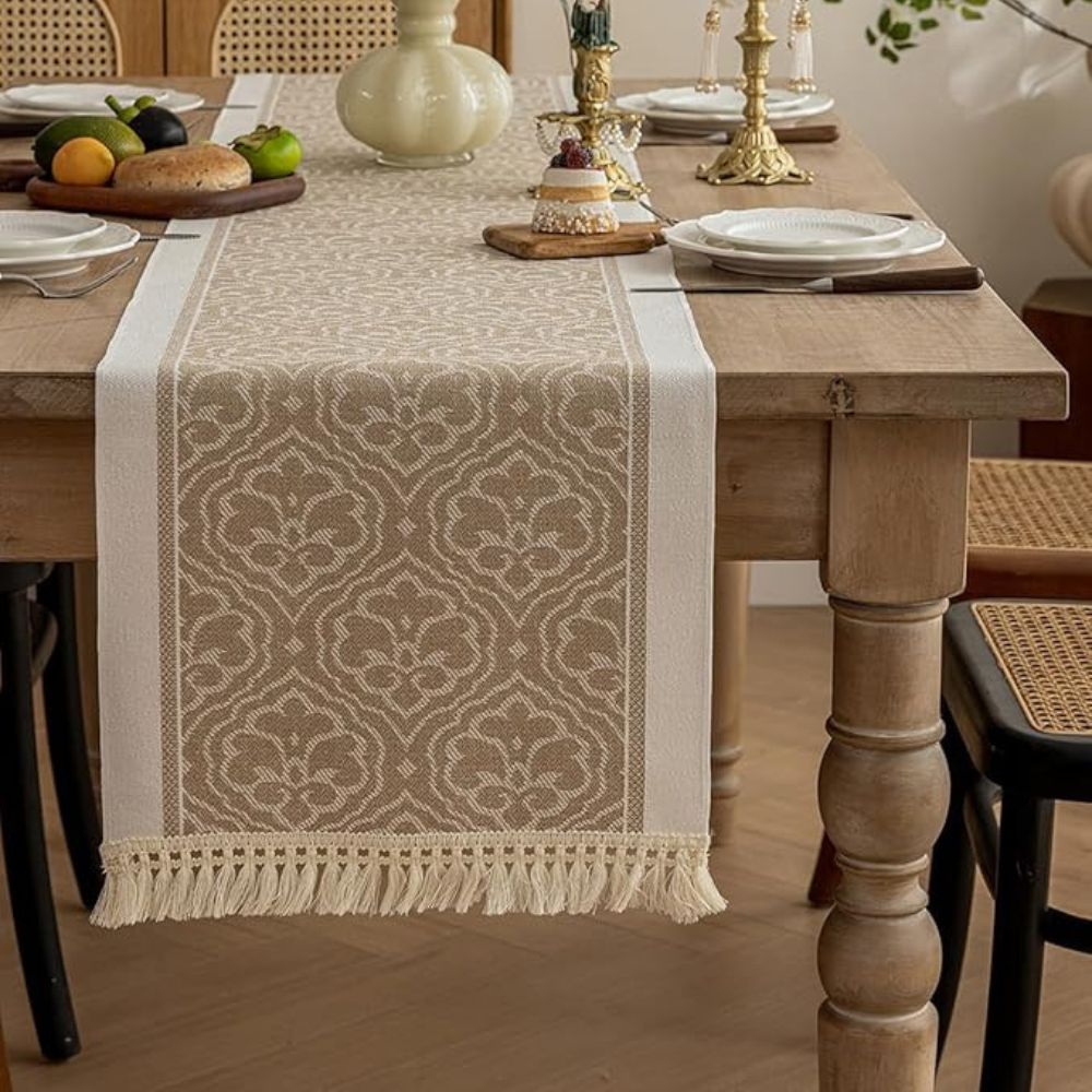 Chemin de table Damask Dune