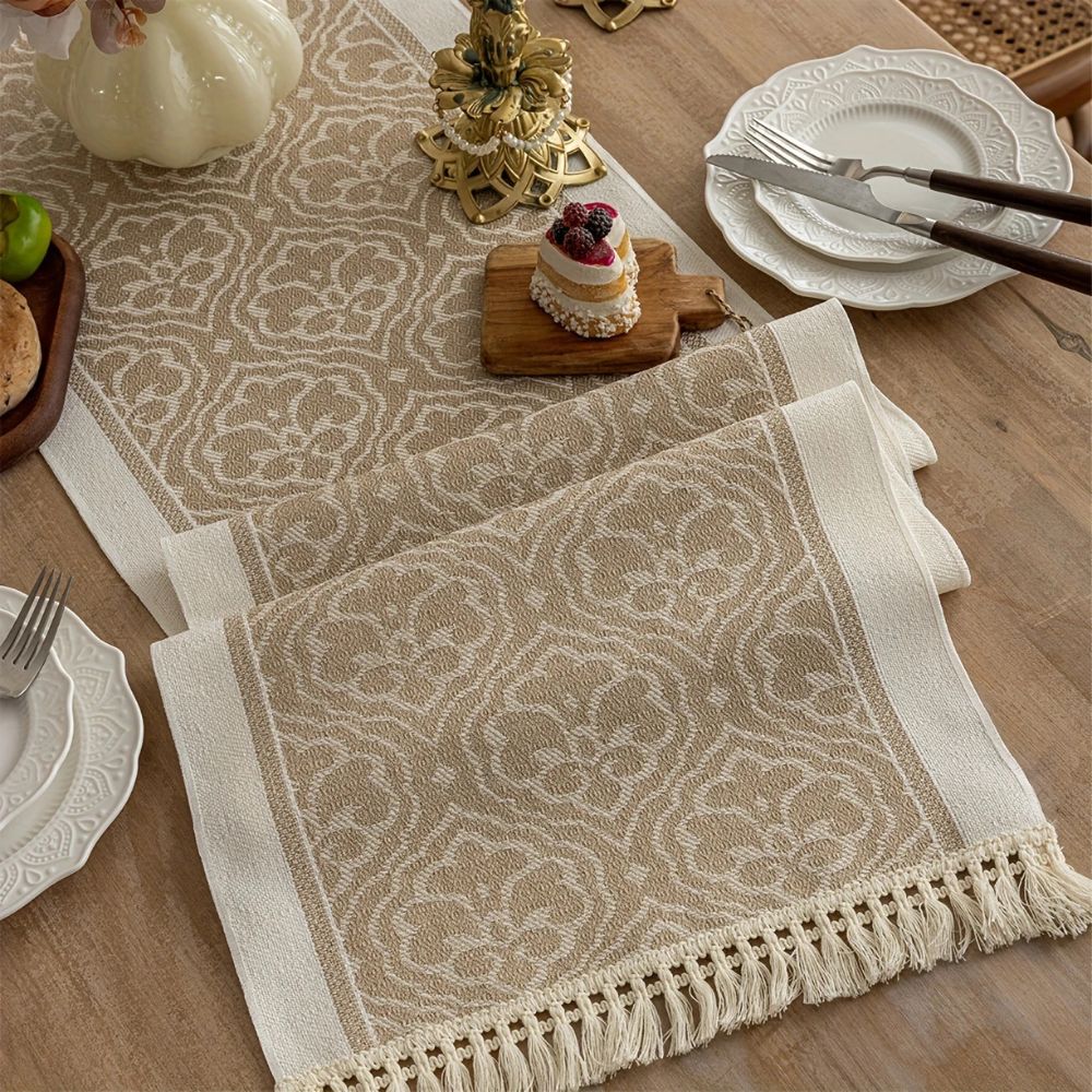Chemin de table Damask Dune