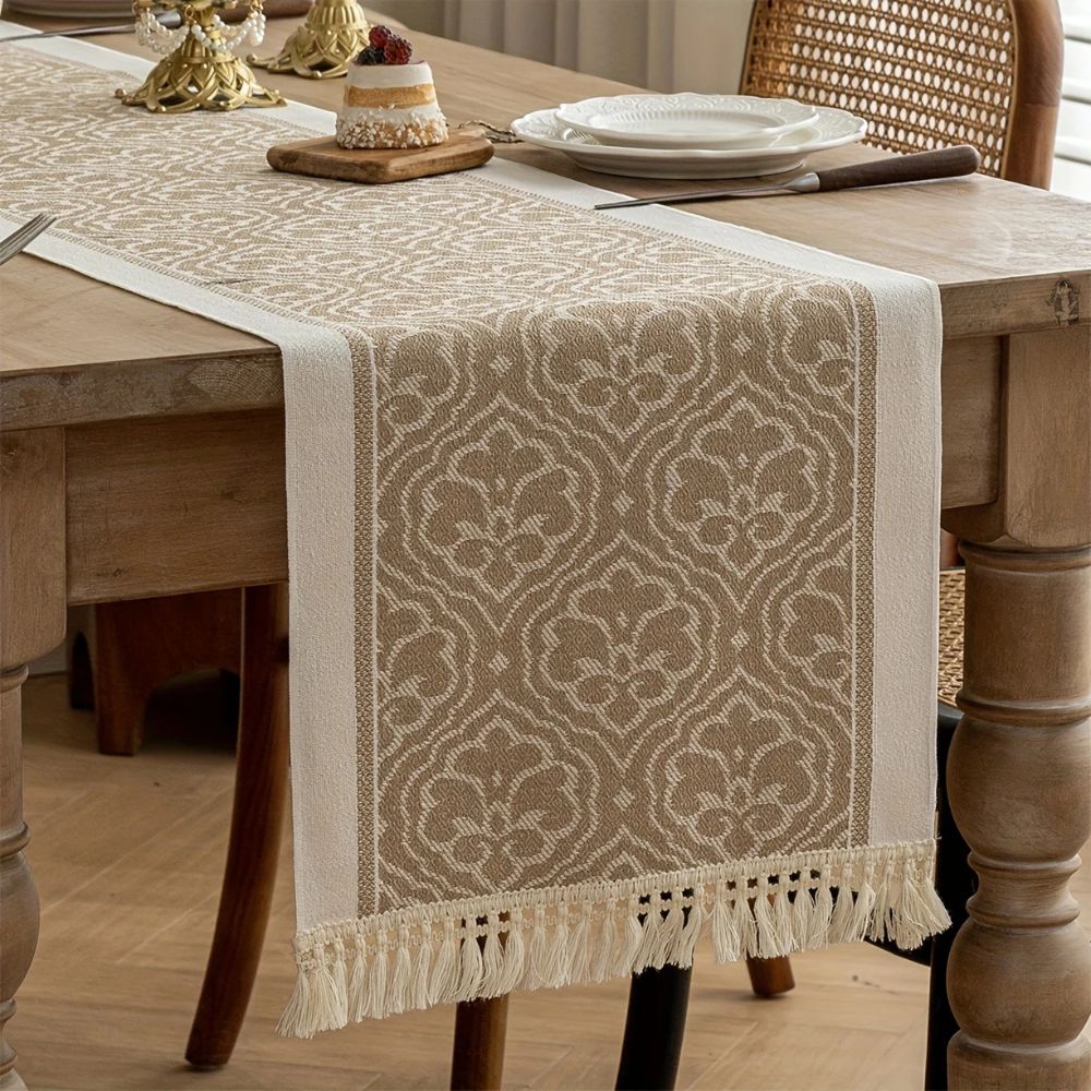 Chemin de table Damask Dune