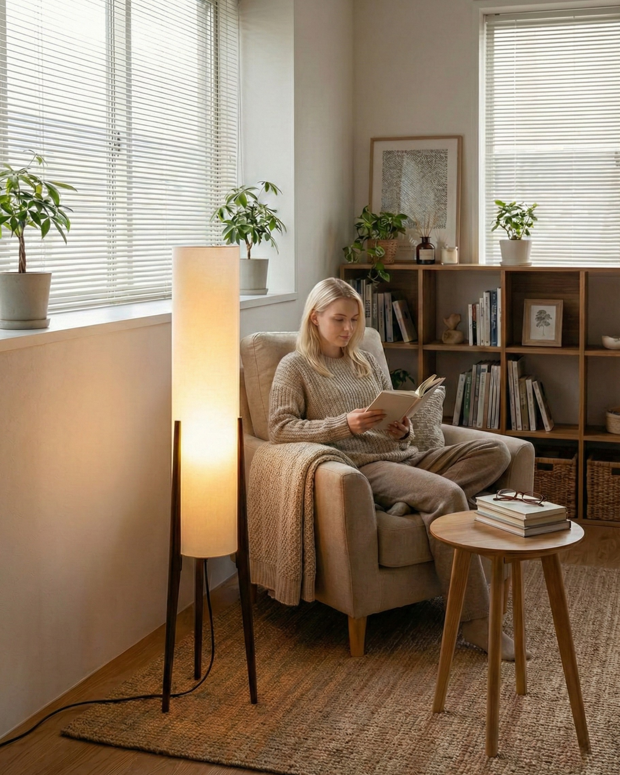 Lampadaire Bois | MEVA
