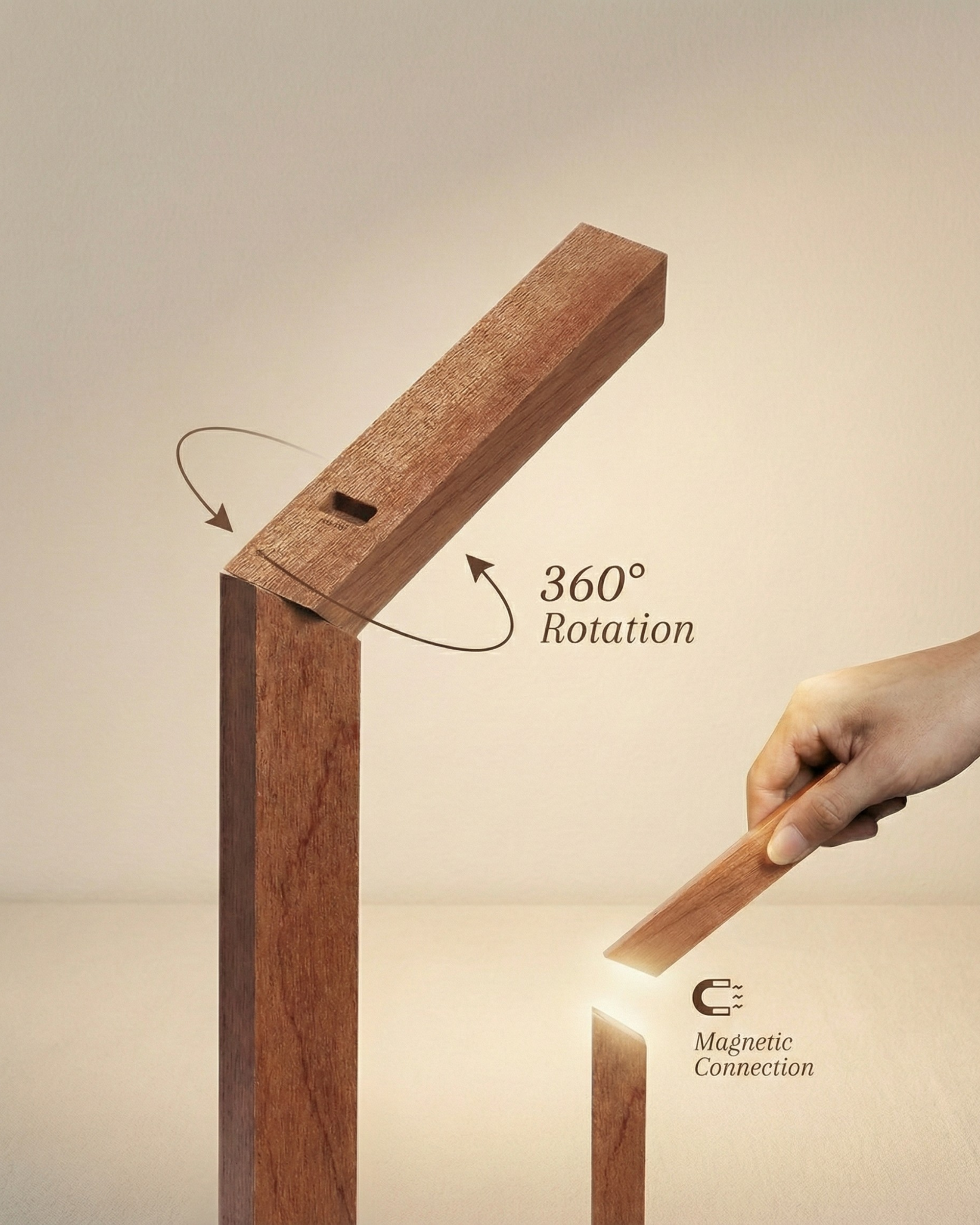 Lampe de Table Sans Fil | WOODI