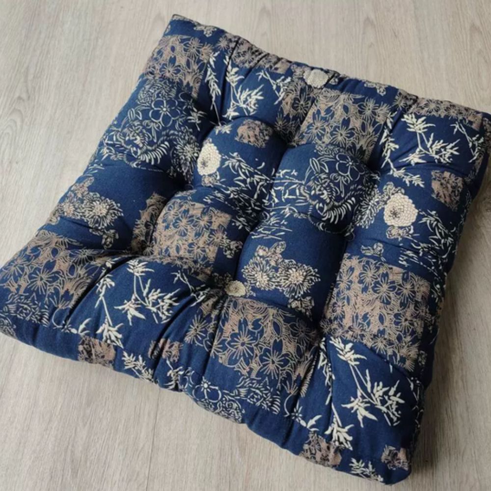Galette de chaise carrée bohème