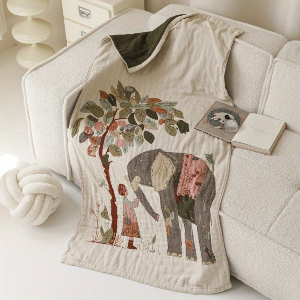 Drap de bain élégant à imprimé floral