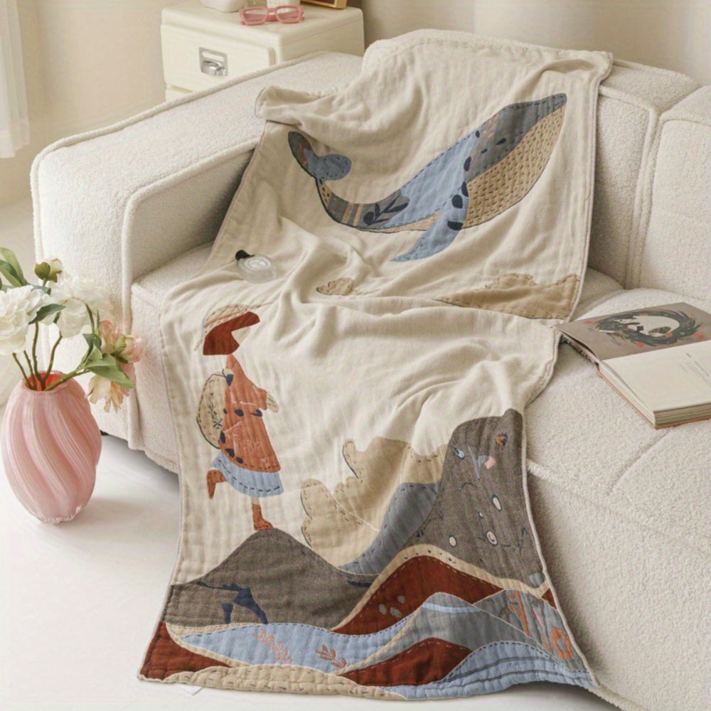 Drap de bain élégant à imprimé floral