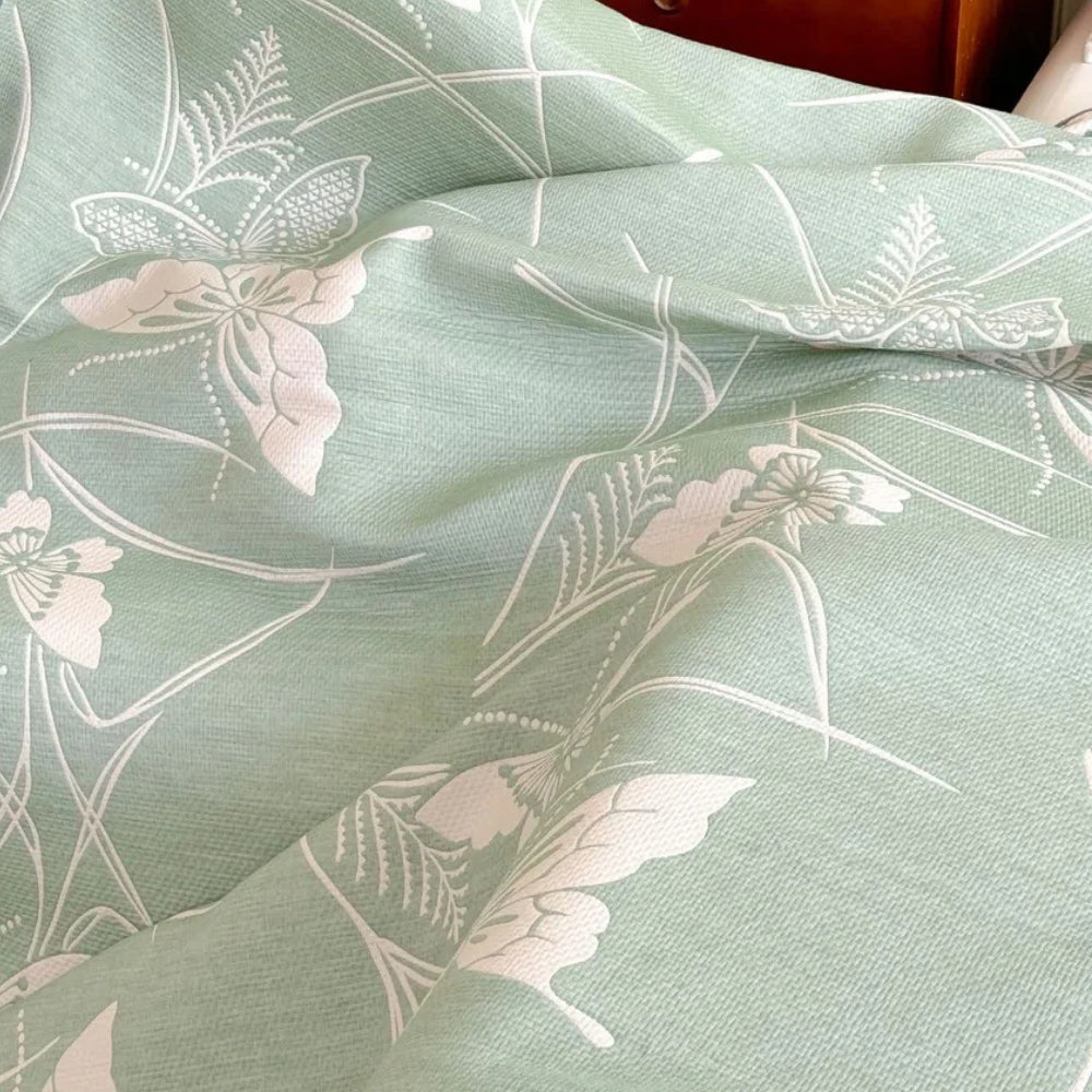 Plaid en gaze de coton papillons Elowen