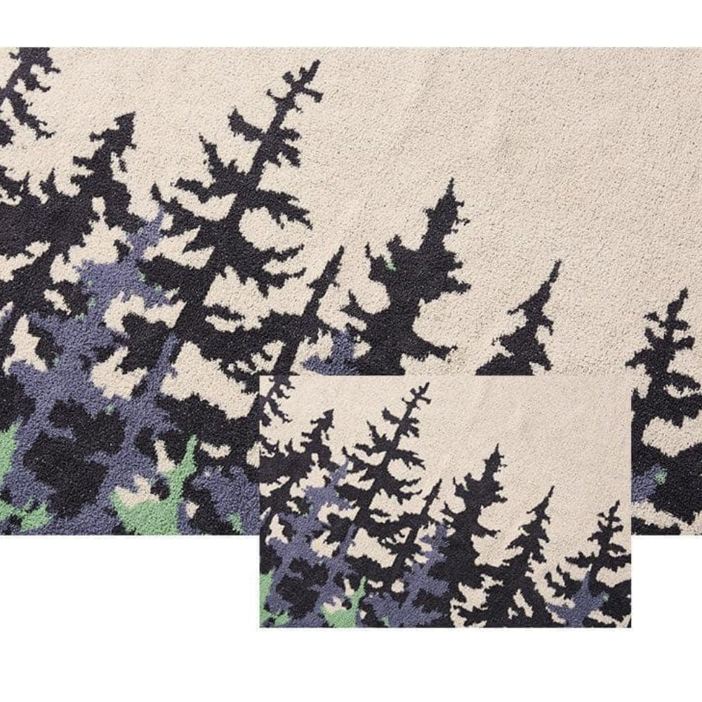 Plaid tricoté doux Emeraude Forest