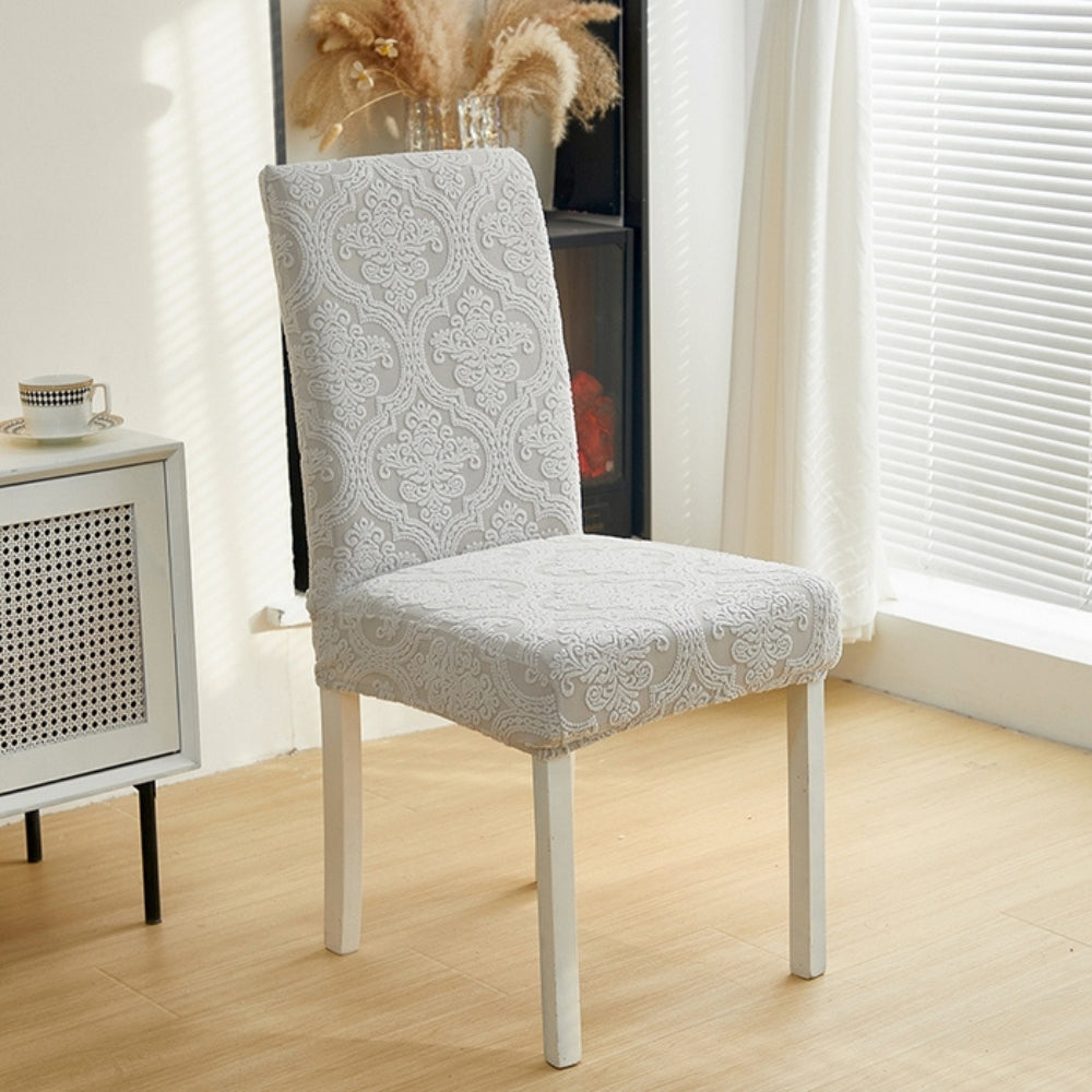 Housse d'assise de chaise jacquard Evona