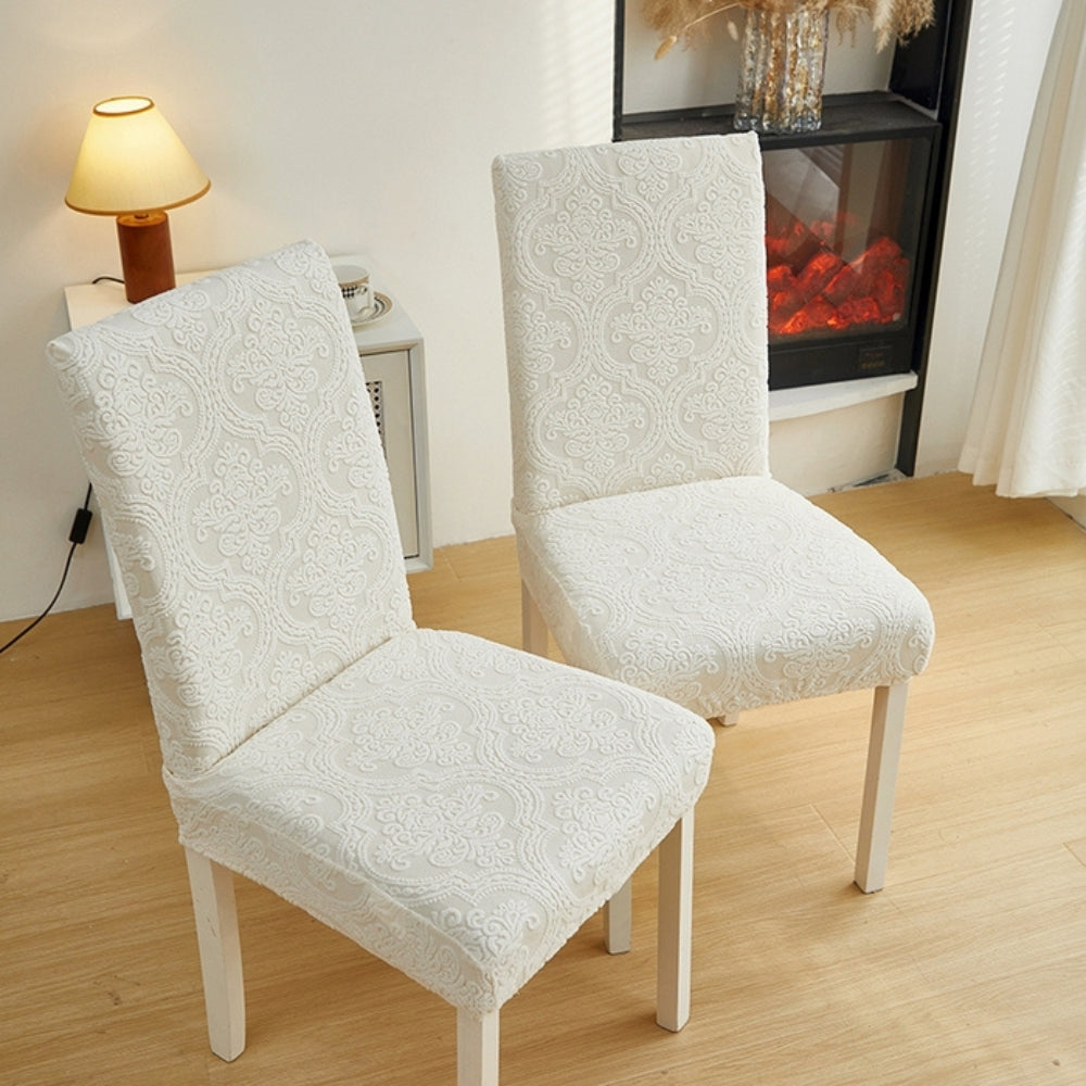 Housse d'assise de chaise jacquard Evona