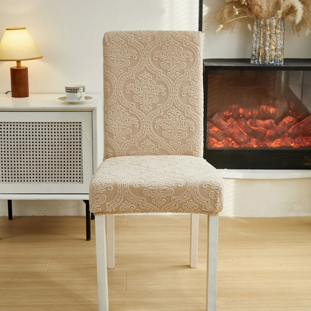 Housse d'assise de chaise jacquard Evona