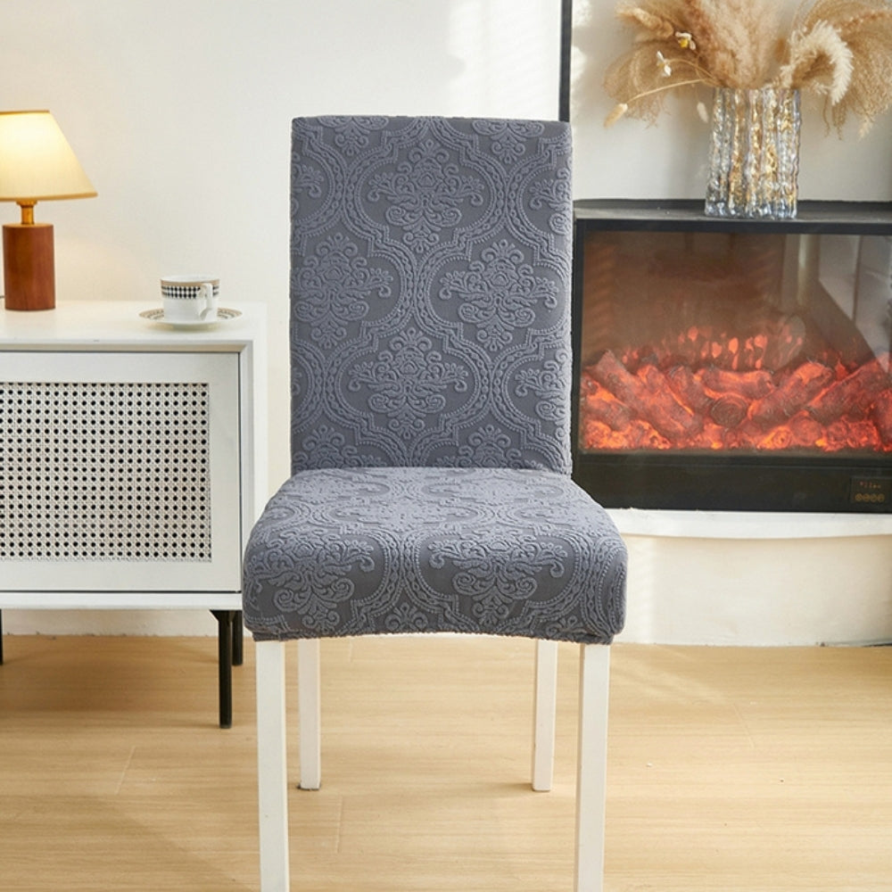 Housse d'assise de chaise jacquard Evona