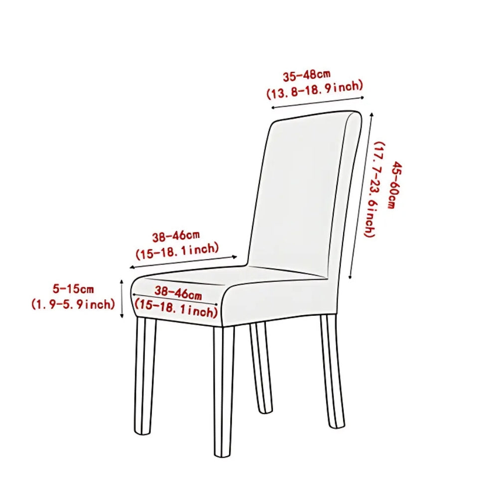 Housse d'assise de chaise jacquard Evona