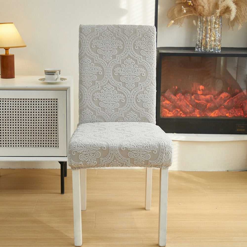 Housse d'assise de chaise jacquard Evona