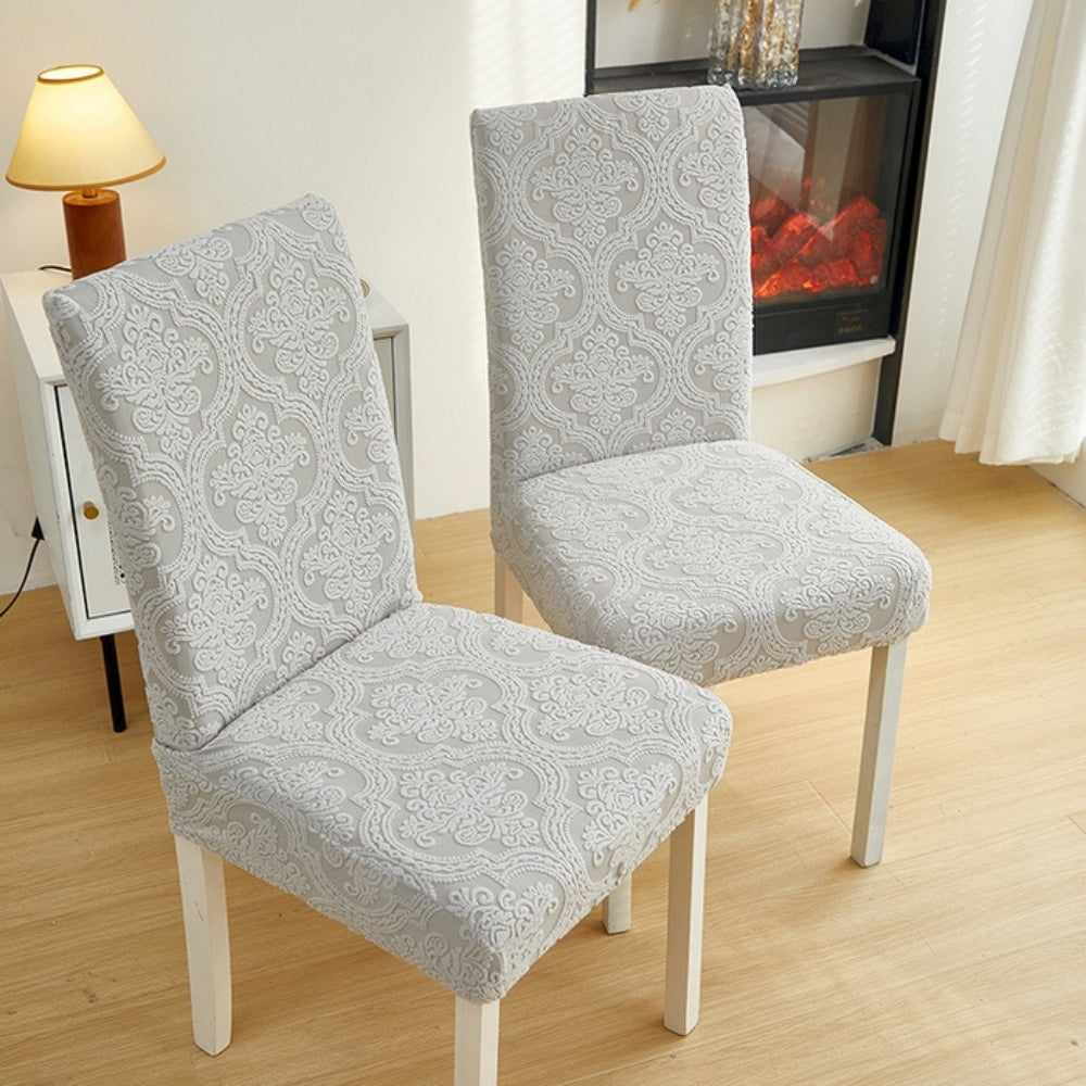 Housse d'assise de chaise jacquard Evona