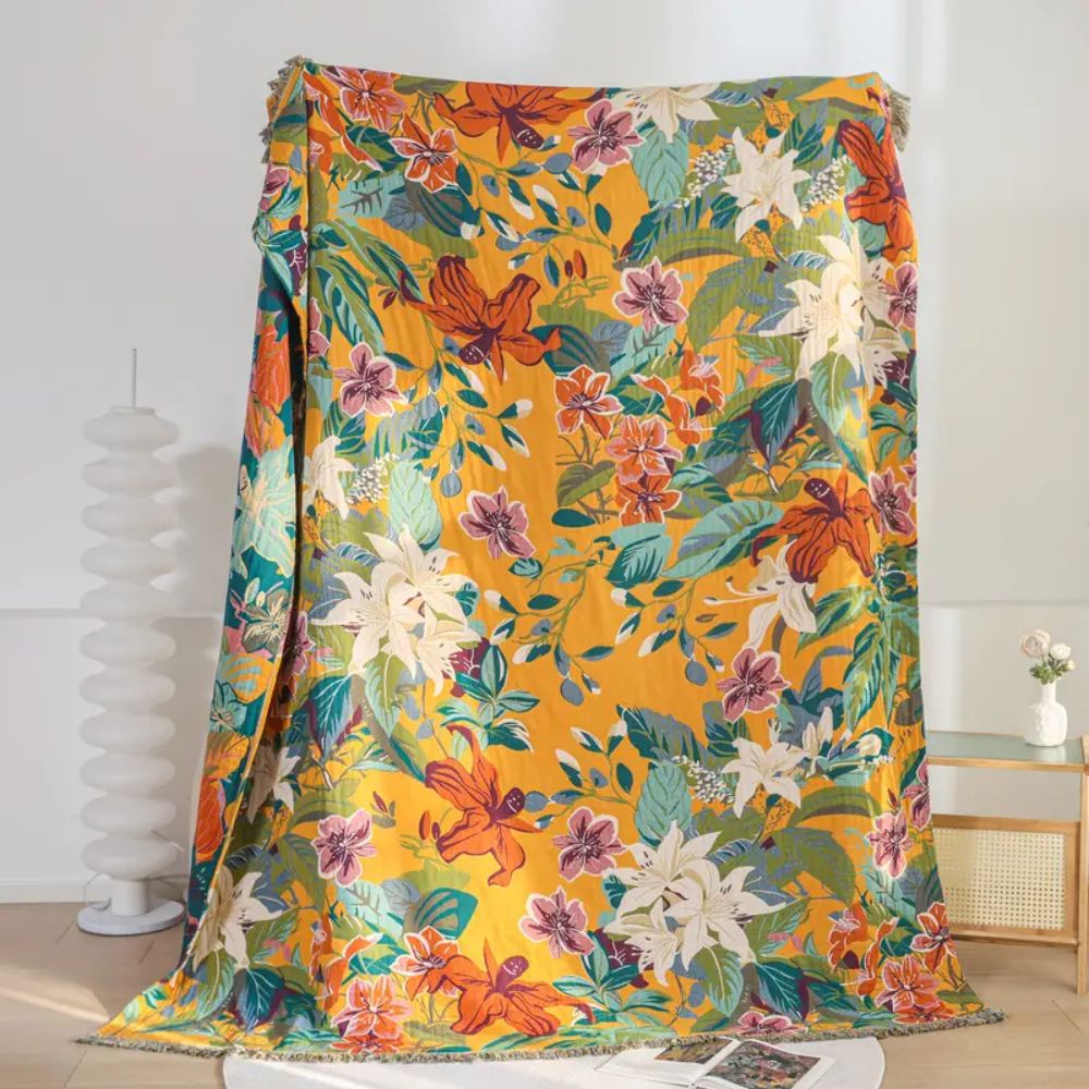 Plaid en coton Festival Tropics
