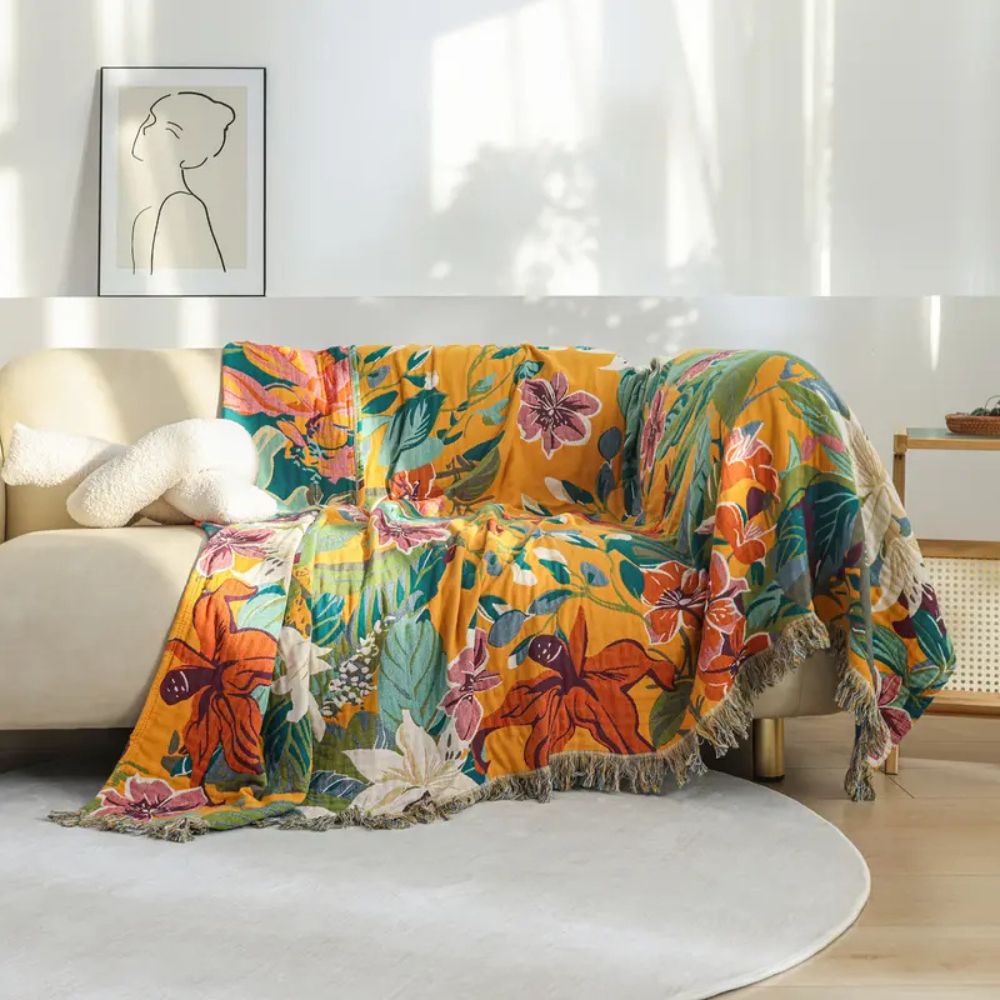 Plaid en coton Festival Tropics