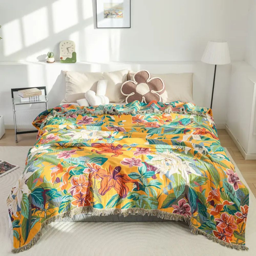 Plaid en coton Festival Tropics