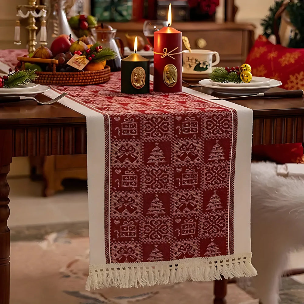 Chemin de table de Noël élan