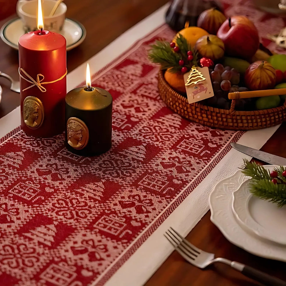 Chemin de table de Noël élan