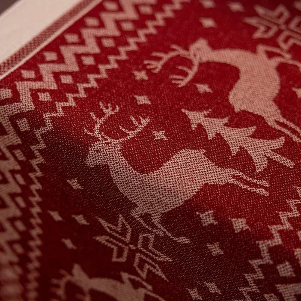 Chemin de table de Noël élan