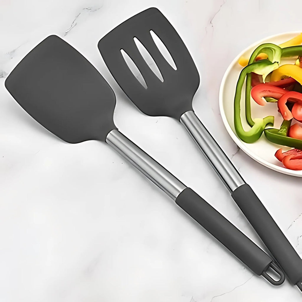 Set d'ustensiles de cuisine en silicone FlexiChef | 3 pièces