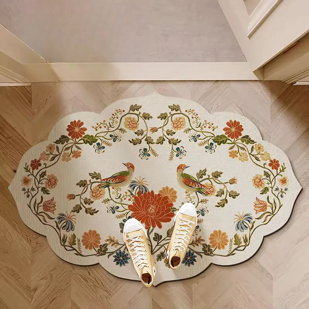 Tapis de bain en terre de diatomée Fresh Flora