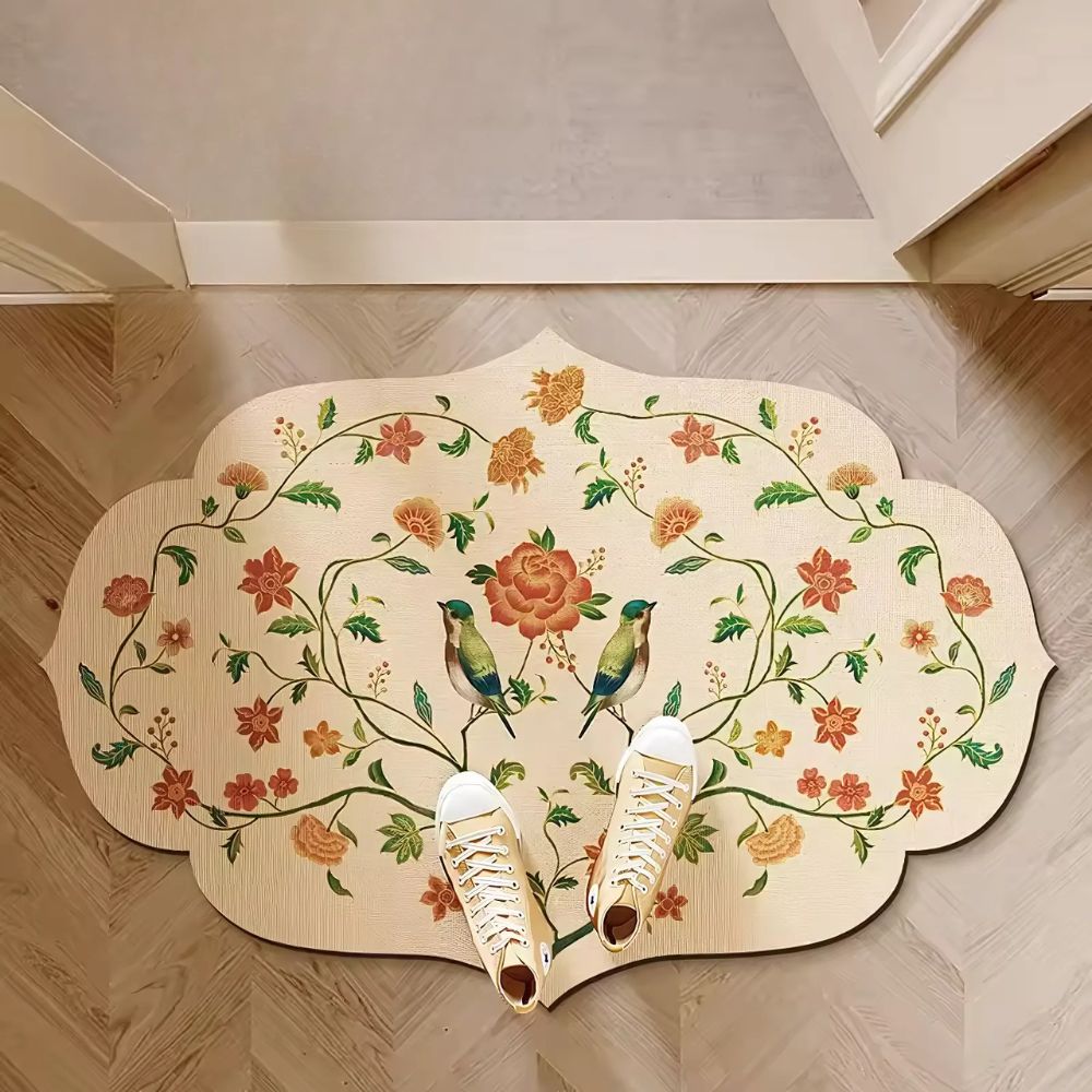 Tapis de bain en terre de diatomée Fresh Flora