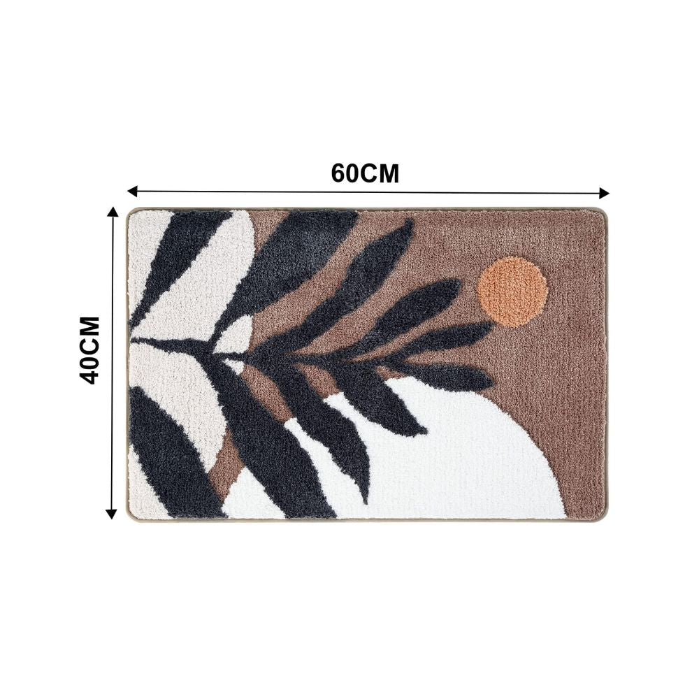Tapis de bain antidérapant fleuri