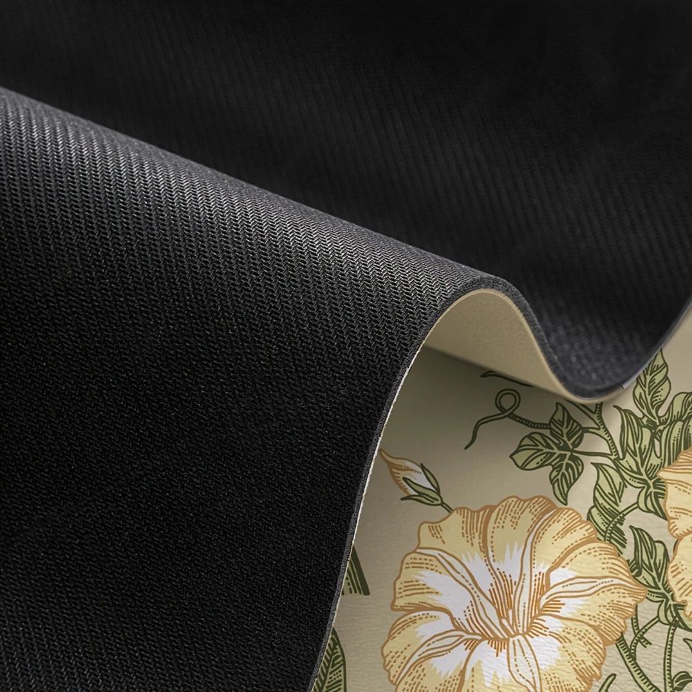 Tapis de cuisine fleuri séchage rapide