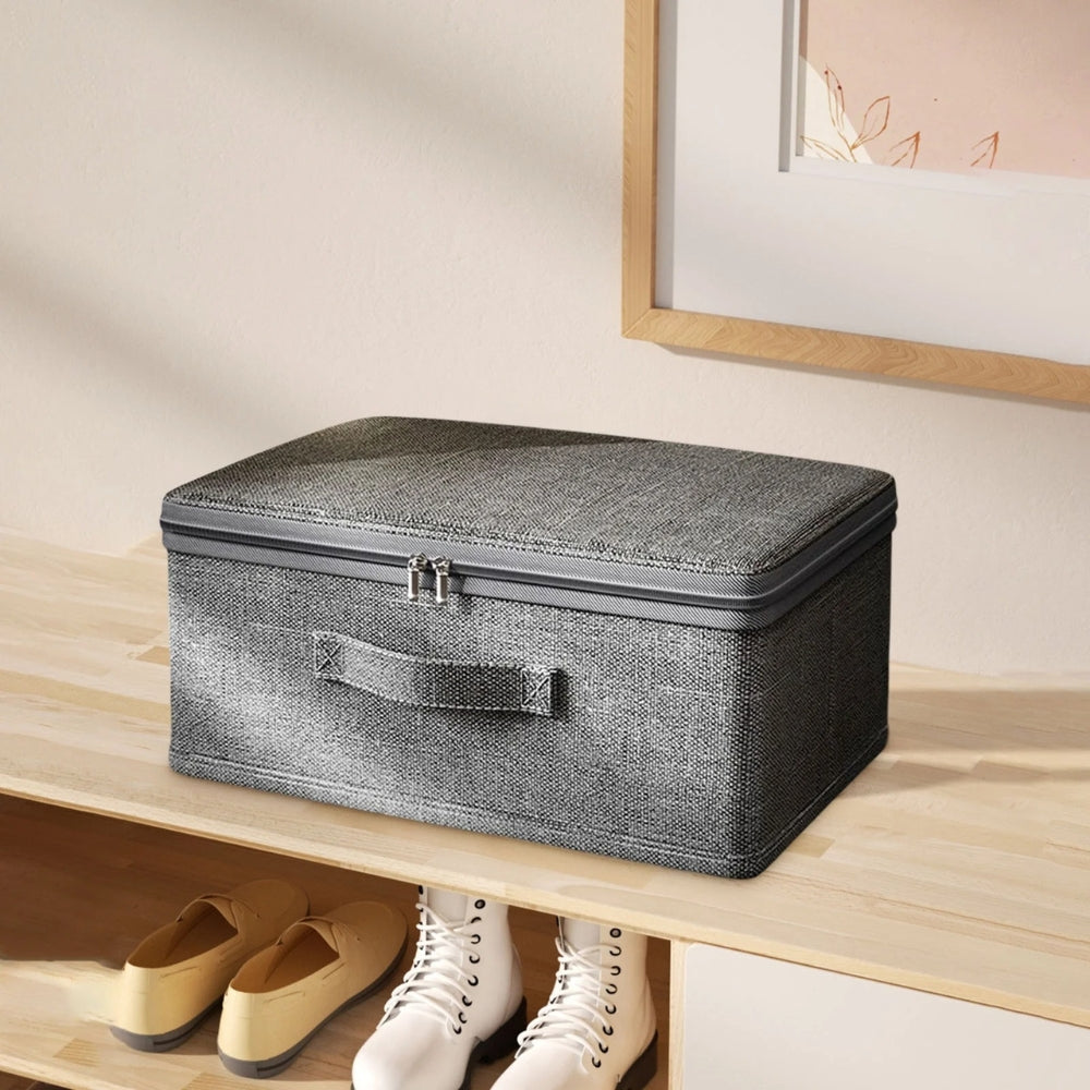 Boîte de rangement pliable en tissu