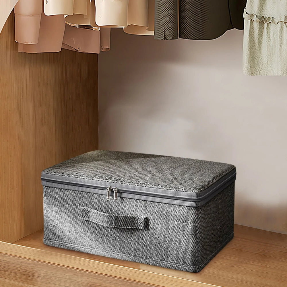 Boîte de rangement pliable en tissu