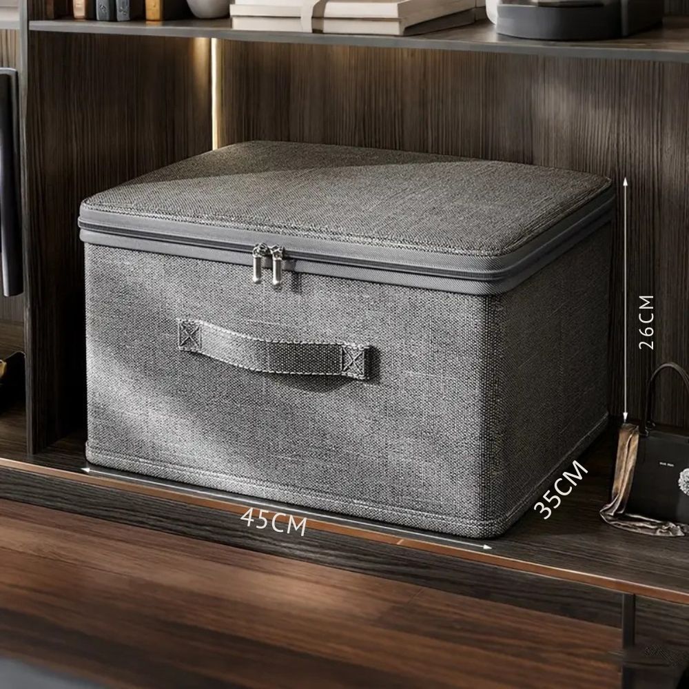 Boîte de rangement pliable en tissu