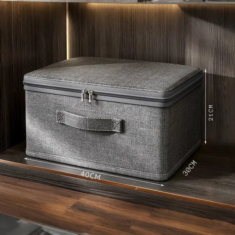 Boîte de rangement pliable en tissu