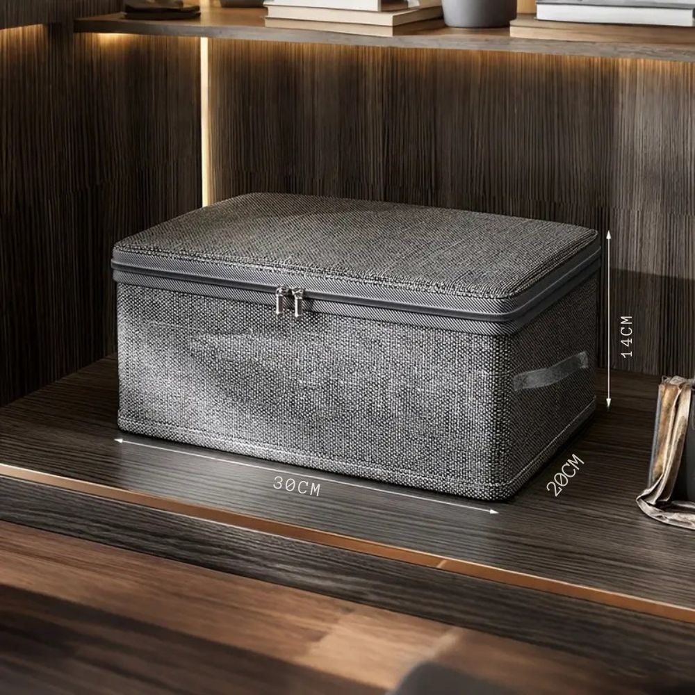 Boîte de rangement pliable en tissu