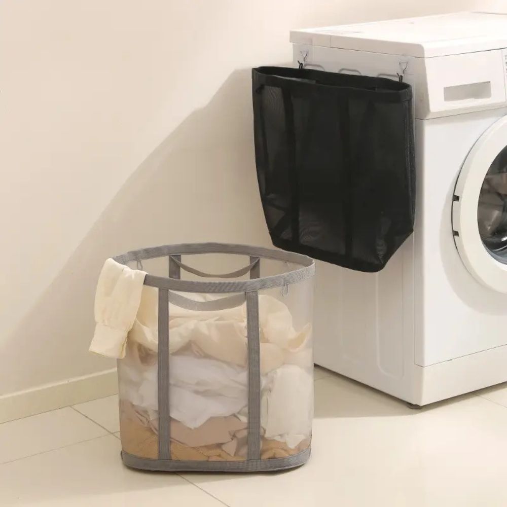 Panier à linge pliable en filet