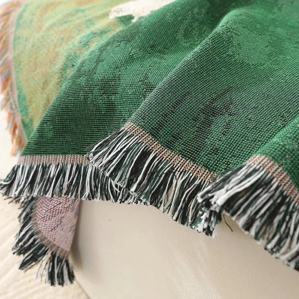Plaid tissé Frida motif moutons