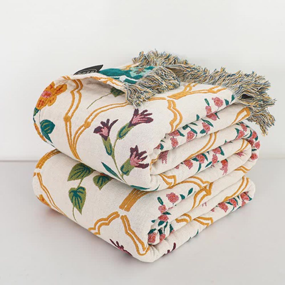 Plaid en coton Garden Reverie