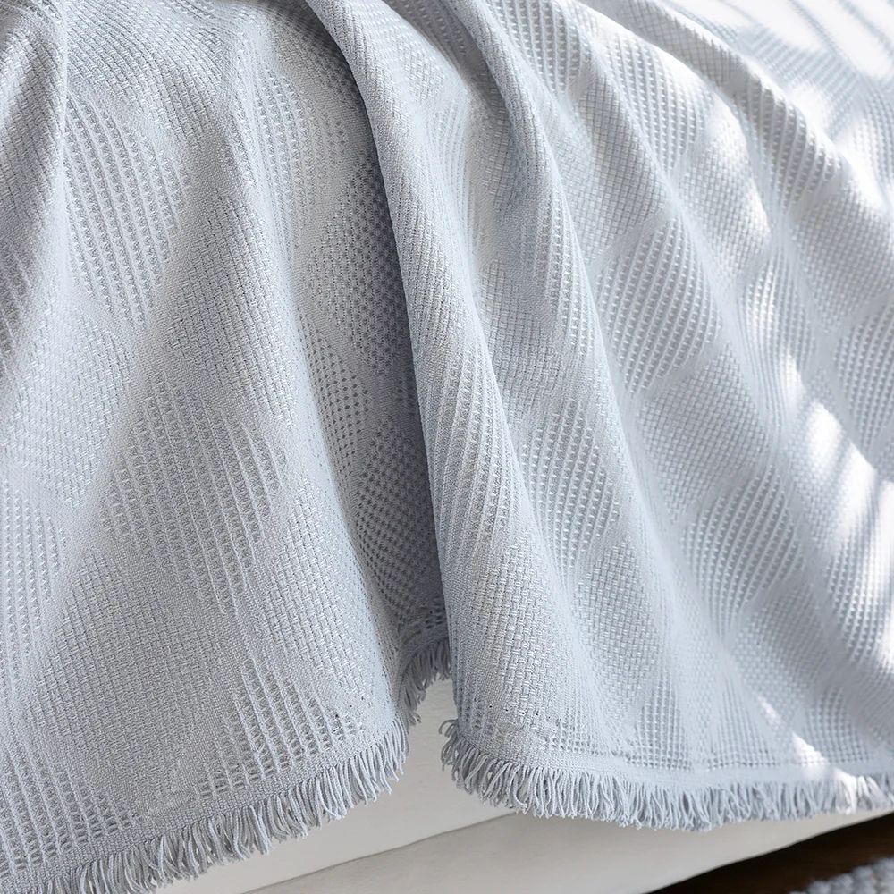 Housse de canapé en chenille quadrillage losanges – Burnt Orange