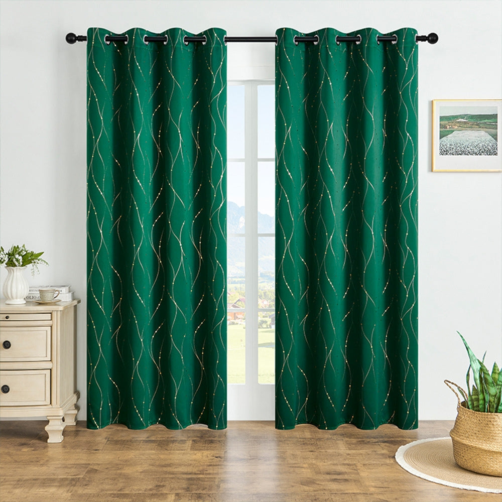 Rideau occultant Gleam Chic – Emerald Swirl