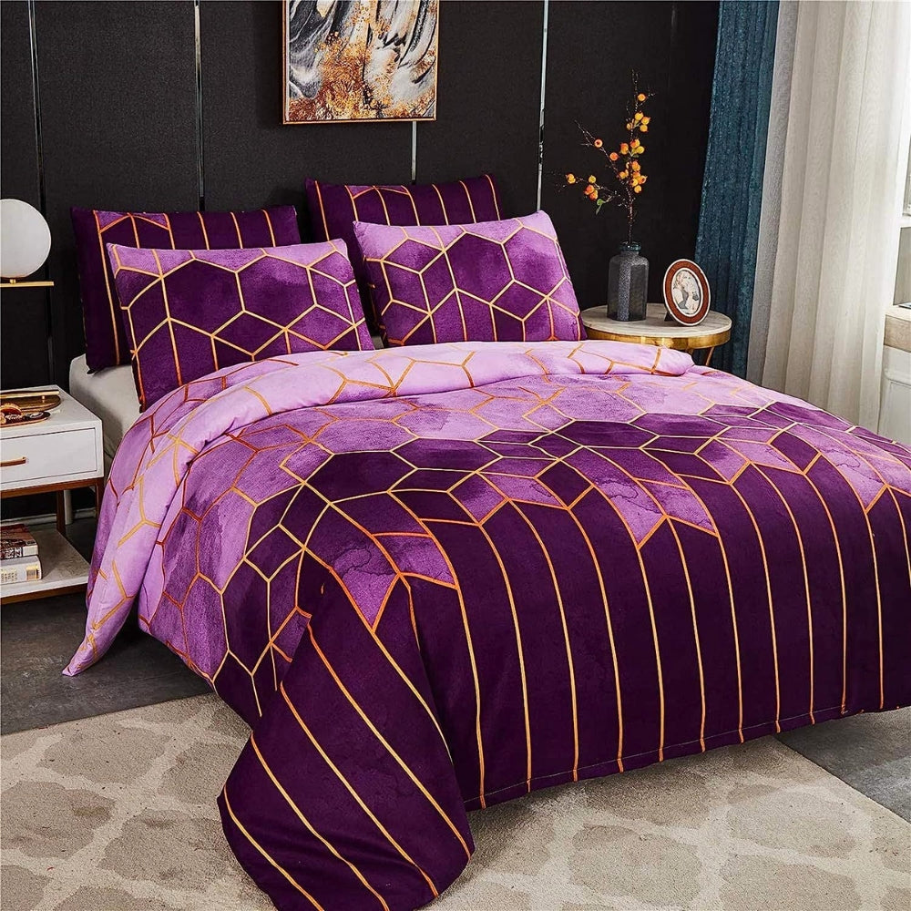 Golden Cosmo Hive | Parure de couette 3 pièces