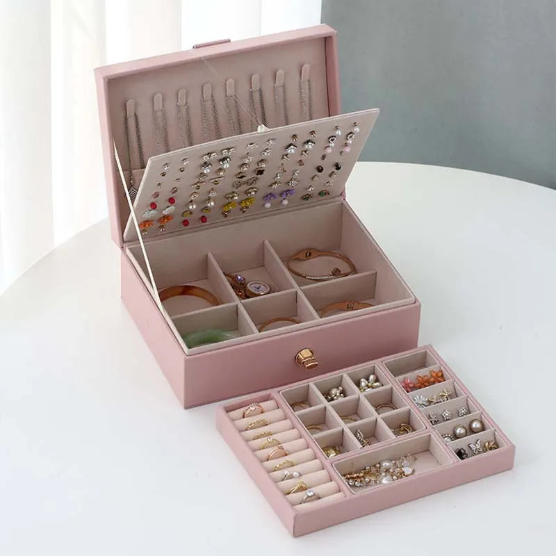 Boîte à Bijoux Femme De Voyage avec Compartiments