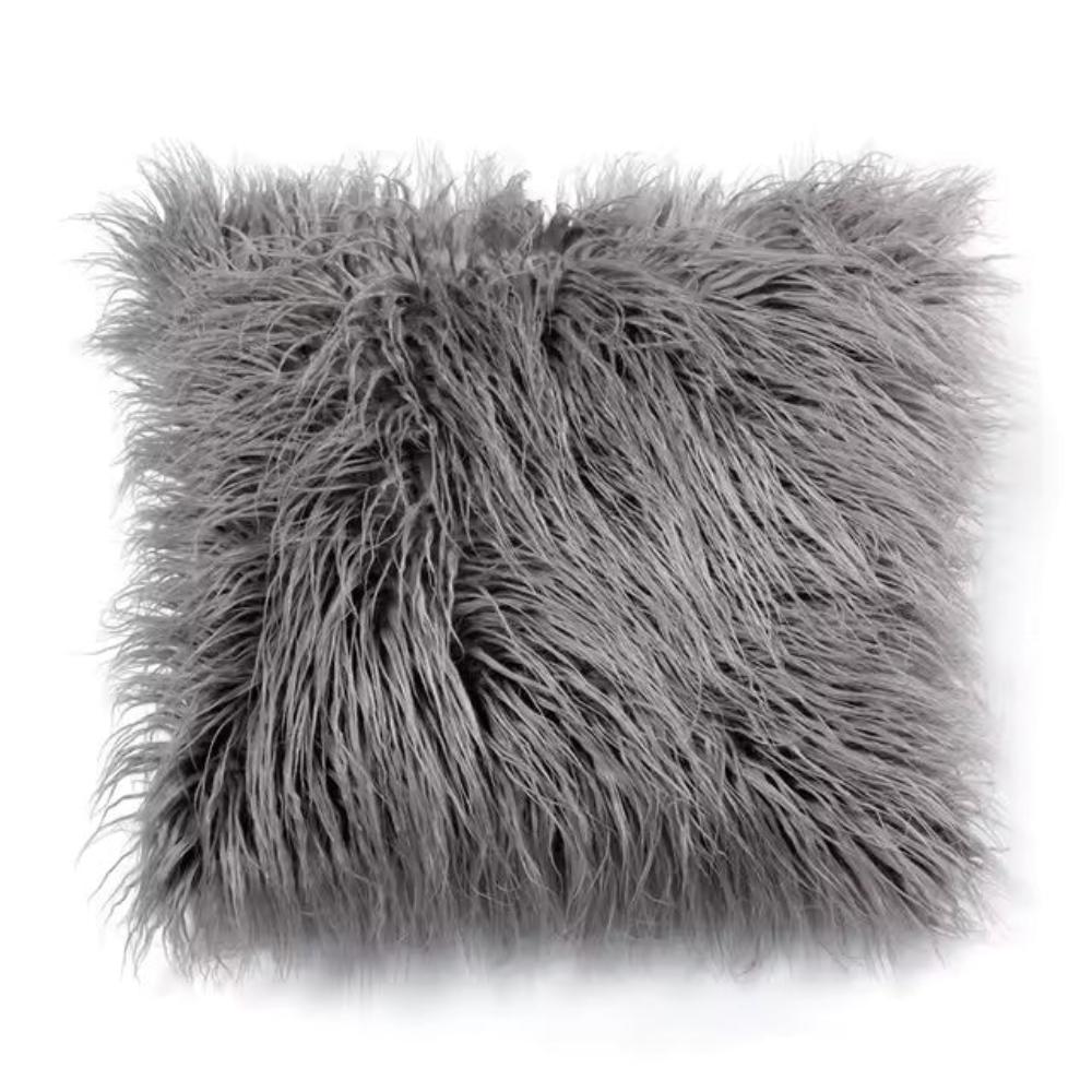 Housse de coussin duveteuse chic