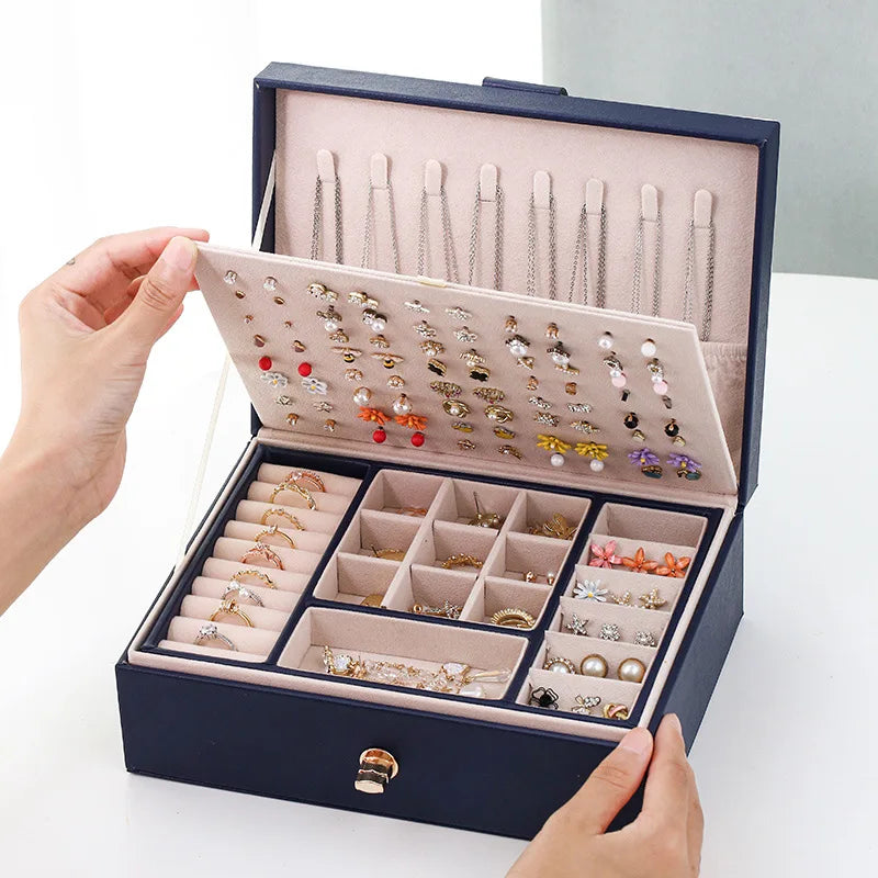 Boîte à Bijoux Femme De Voyage avec Compartiments