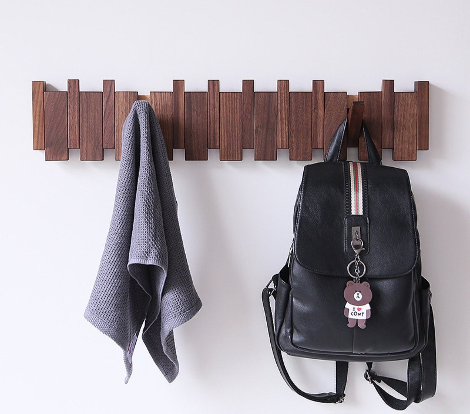 Portemanteau piano en bois fait main