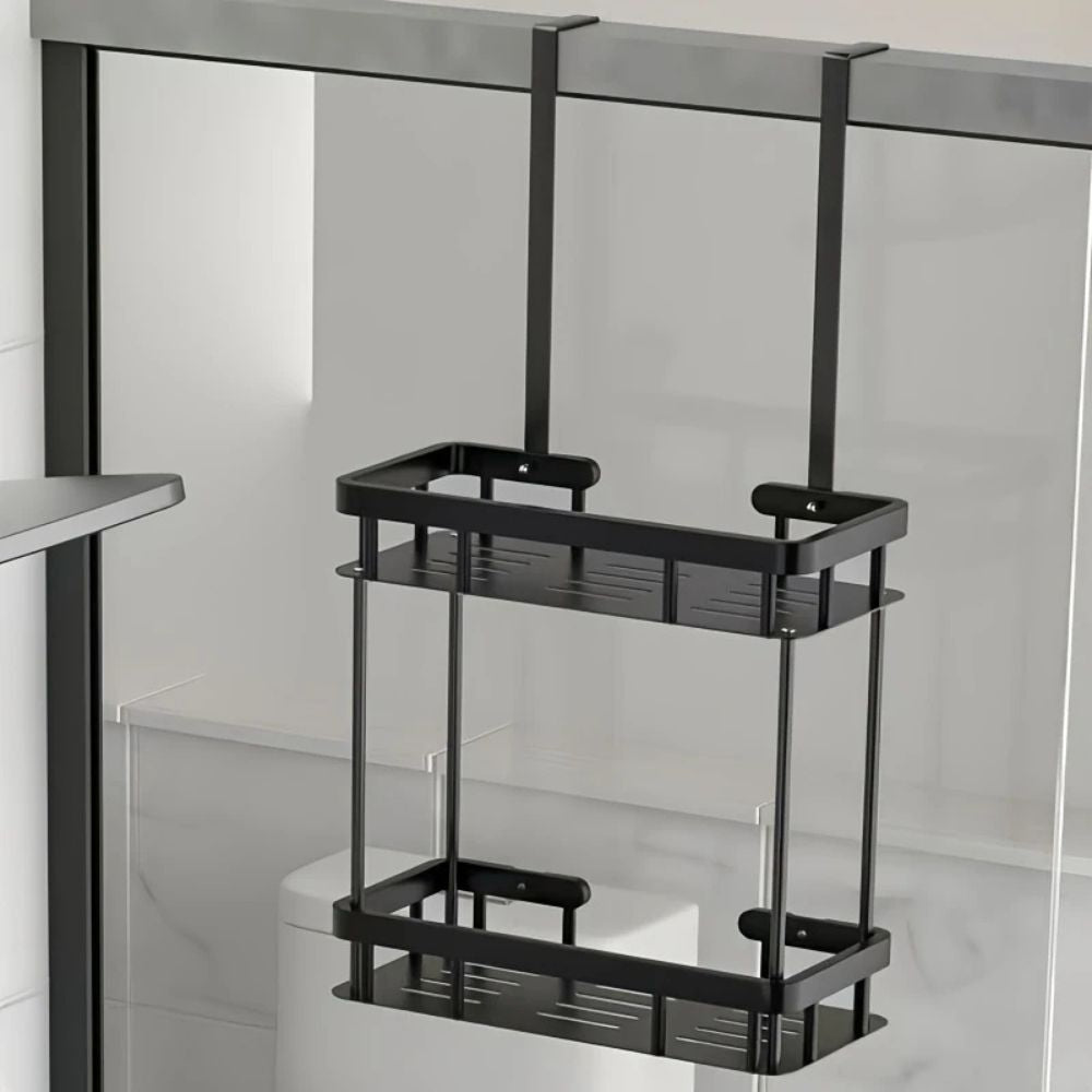 Étagère de salle de bain suspendue en inox