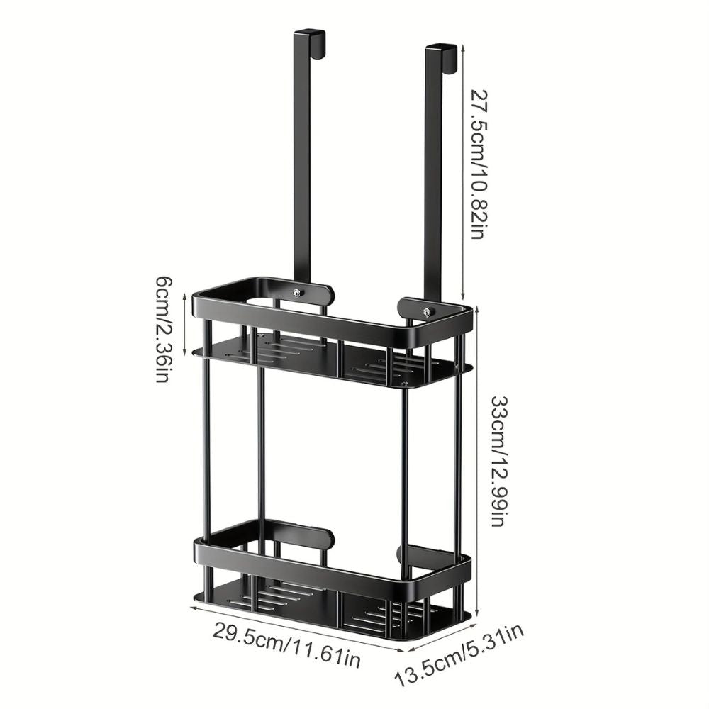 Étagère de salle de bain suspendue en inox
