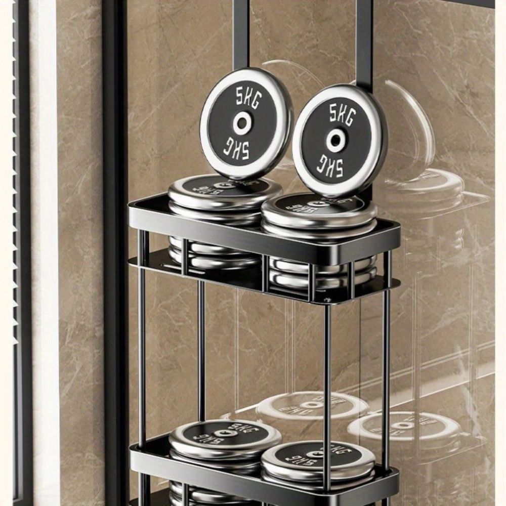 Étagère de salle de bain suspendue en inox