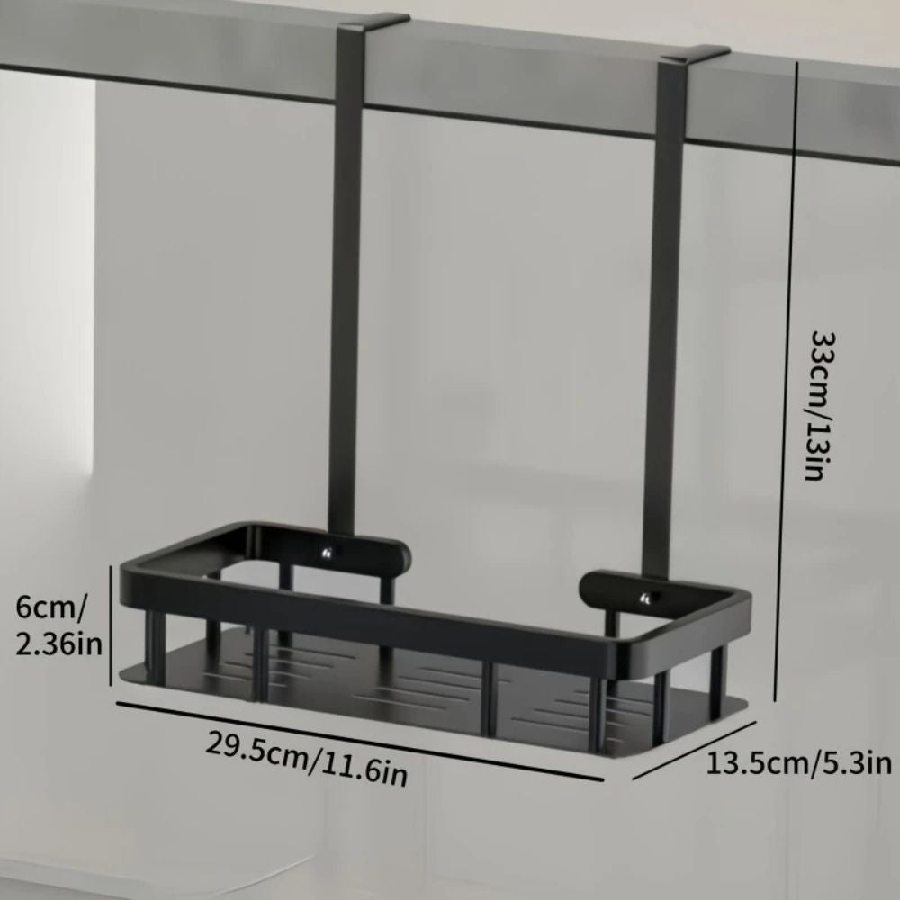 Étagère de salle de bain suspendue en inox