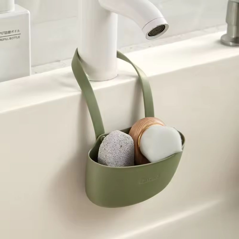 Organisateur d'évier suspendu en silicone